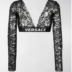 Versace Lace Crop Top